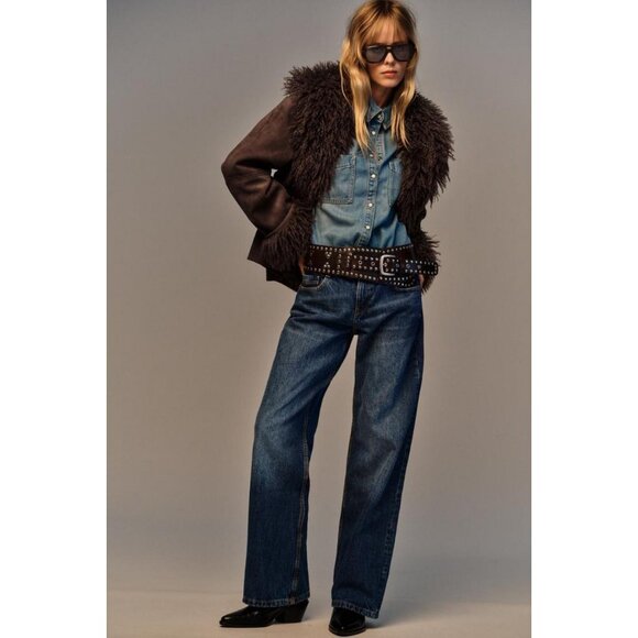 ZARA DOUBLE-FACED FAUX FUR JACKET - Picture 2 of 10